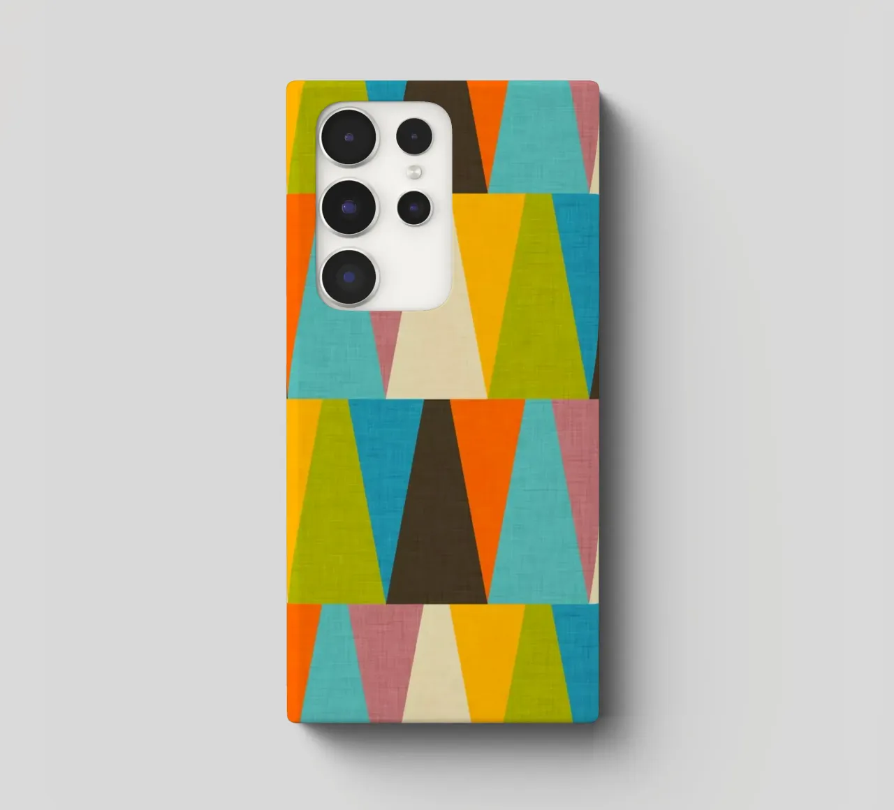 Rétro Color Block Triangle Color Happy coque samsung de susanacosta