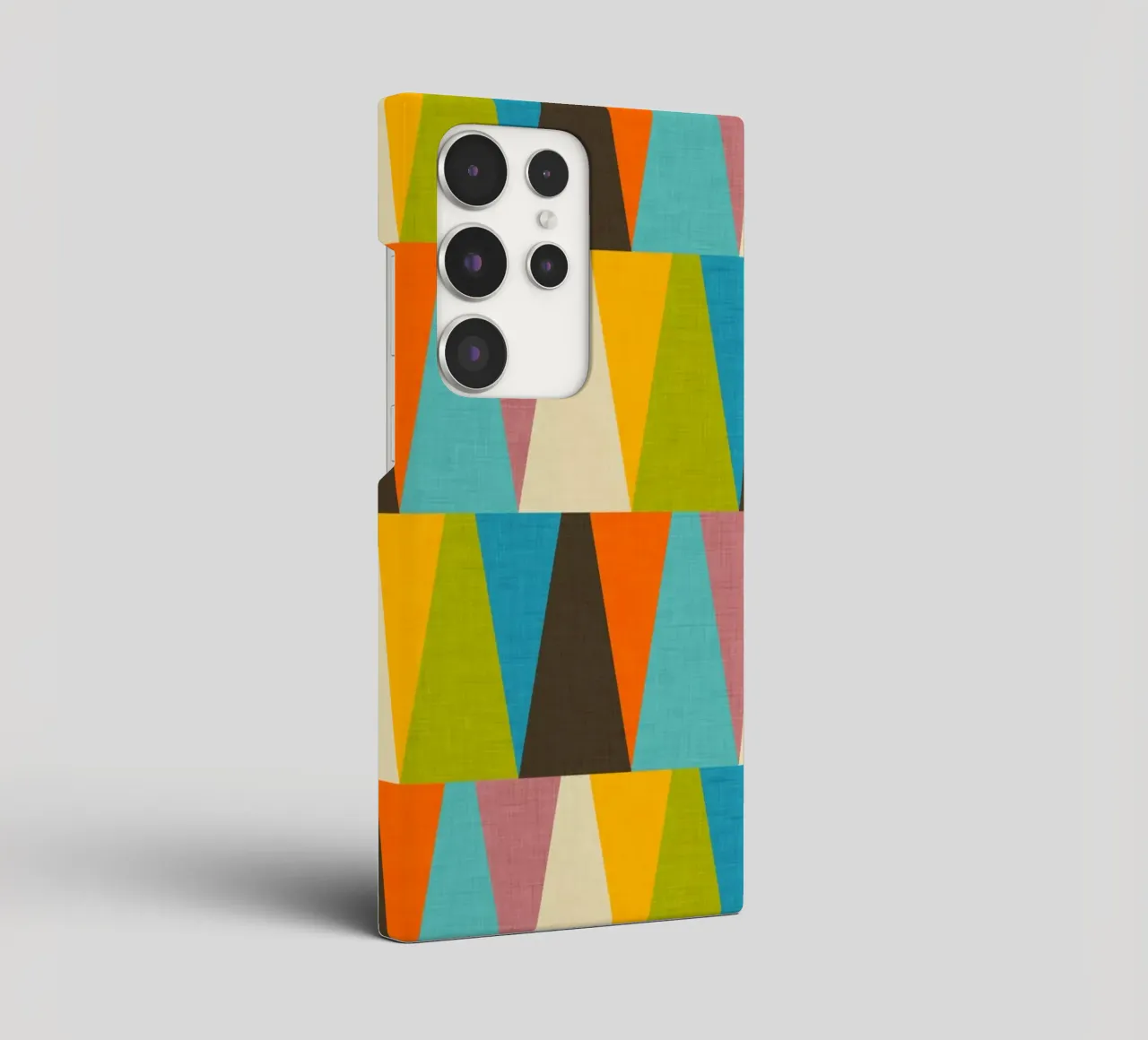 Rétro Color Block Triangle Color Happy coque samsung de susanacosta