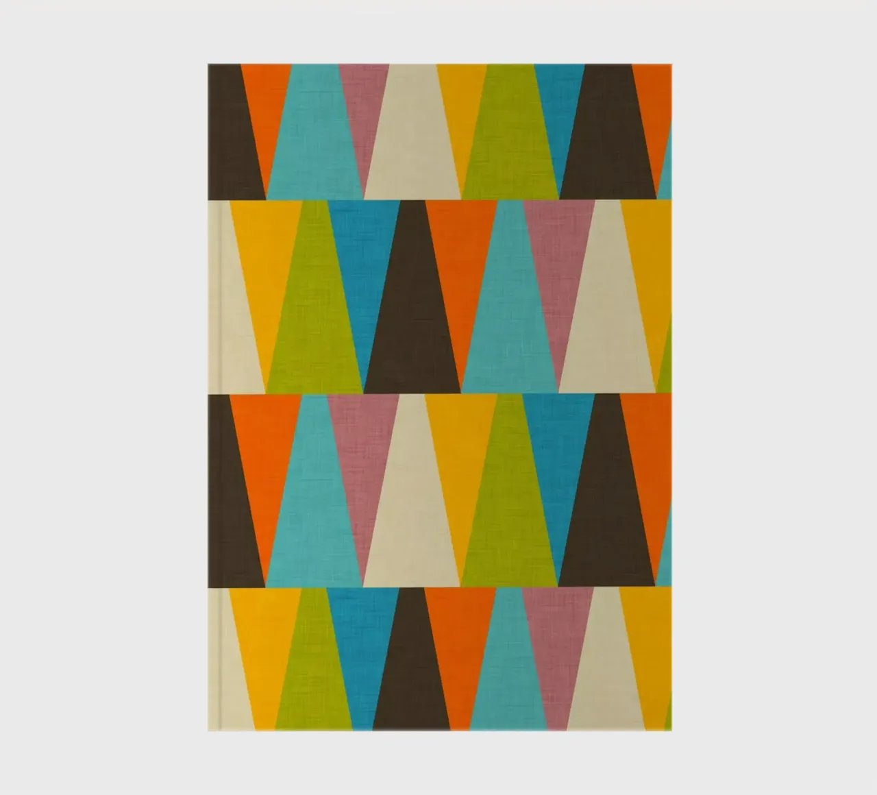 Rétro Color Block Triangle Color Happy carnet de notes de susanacosta