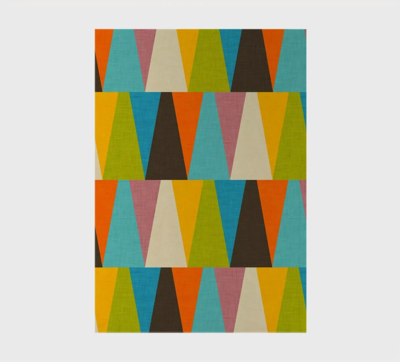 Rétro Color Block Triangle Color Happy carnet de notes de susanacosta