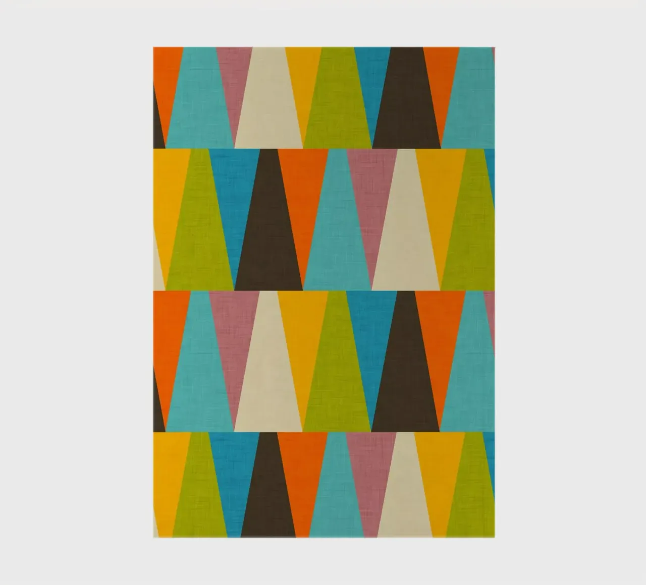 Rétro Color Block Triangle Color Happy carnet de notes de susanacosta