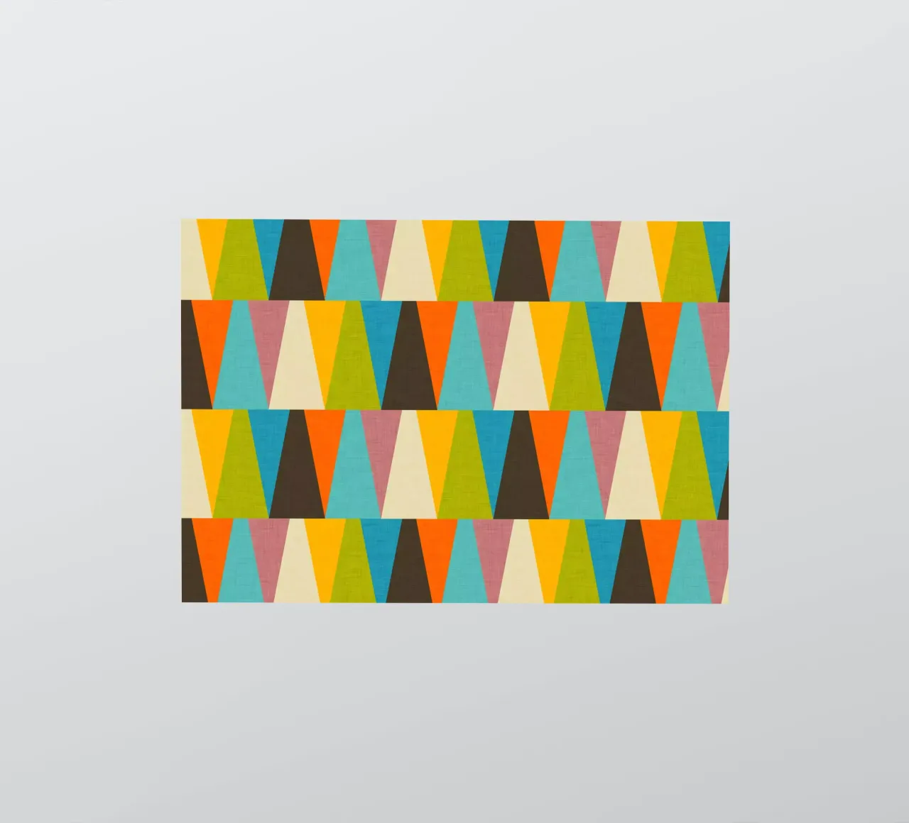 Rétro Color Block Triangle Color Happy autocollant de susanacosta