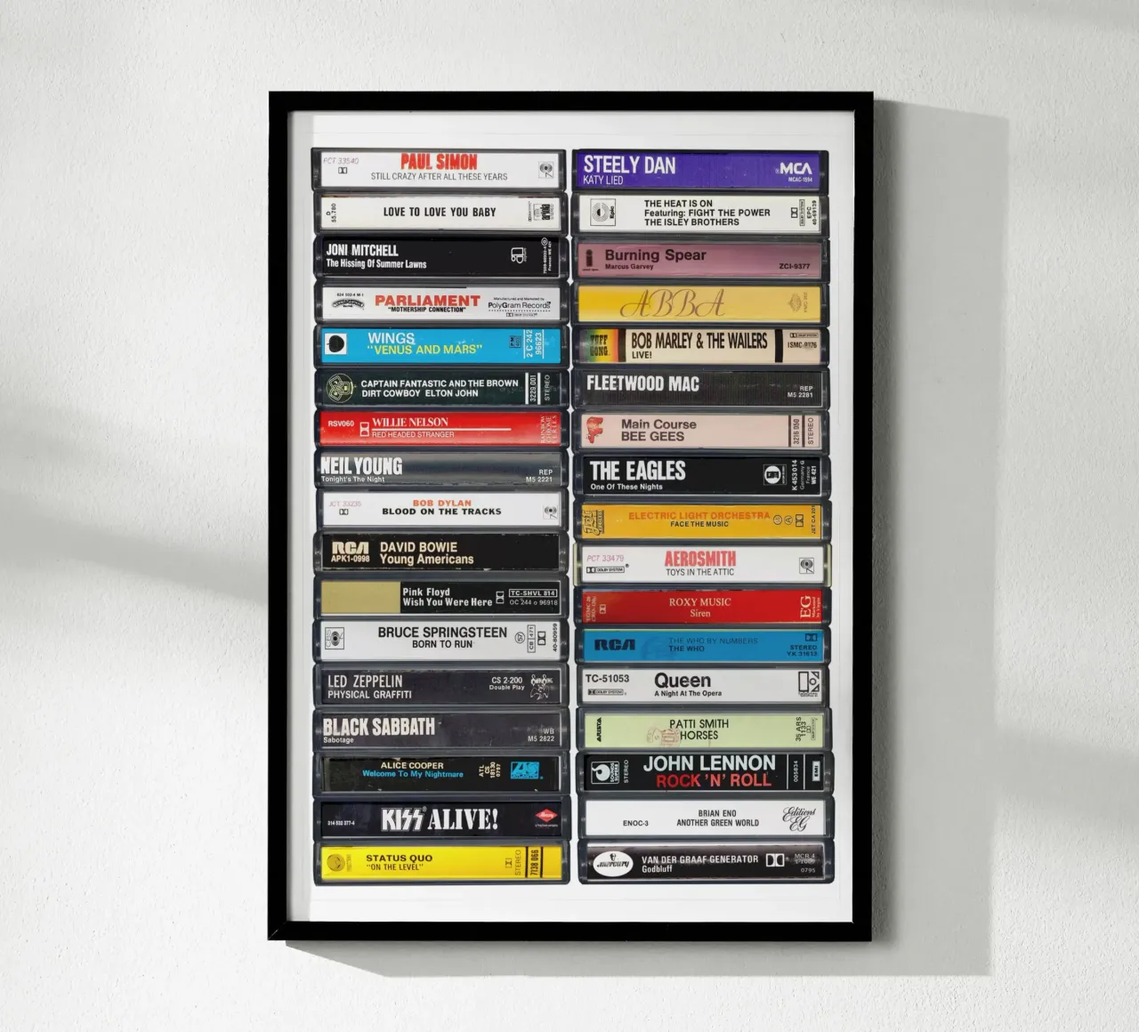 Musica del 1975 - Idea regalo per il 50° compleanno - Nato nel 1975 poster da MrMustardPrints