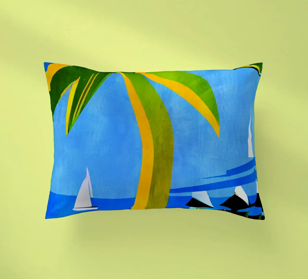 Summer In Capri decorative cushion by Bo Anderson