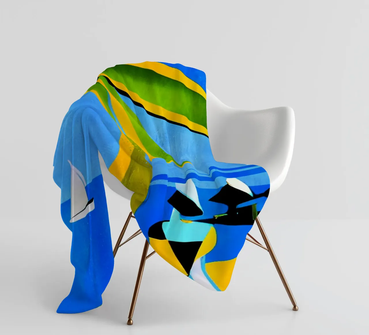 Summer In Capri fleece blanket by Bo Anderson
