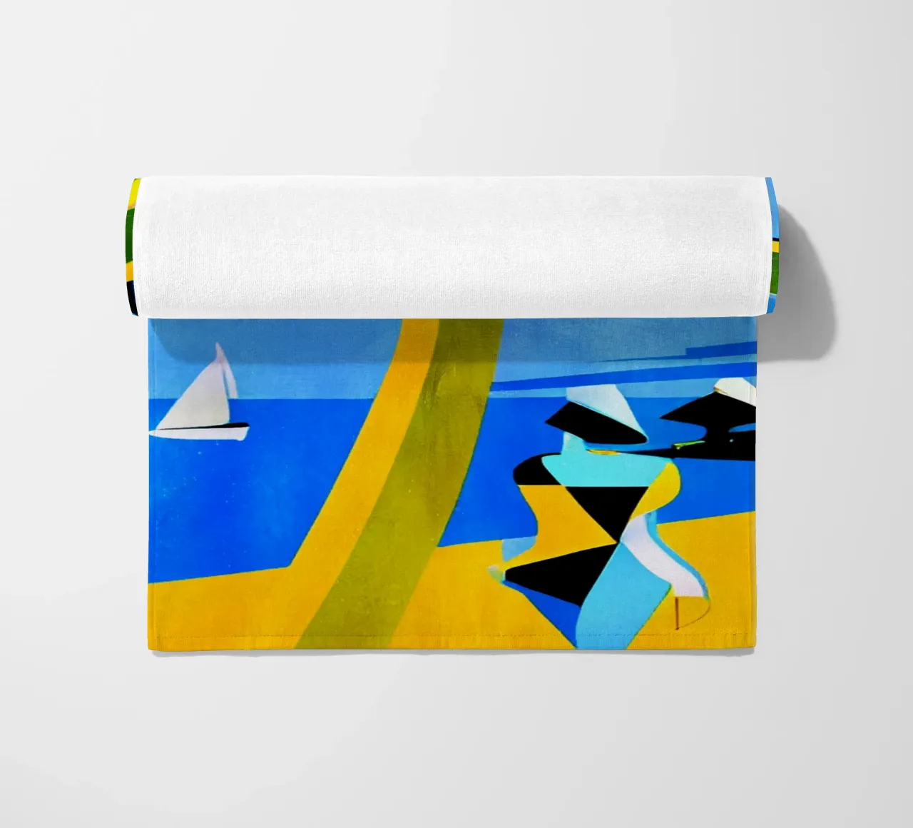 Summer In Capri beach towel by Bo Anderson