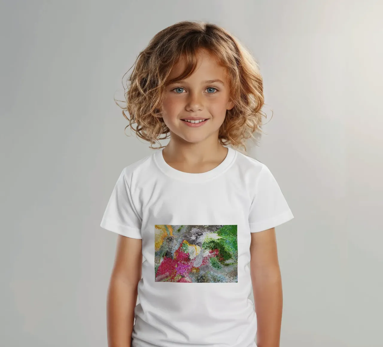 CARDOON - Splittografielage kids t-shirt by Lilly Helja Jonasson