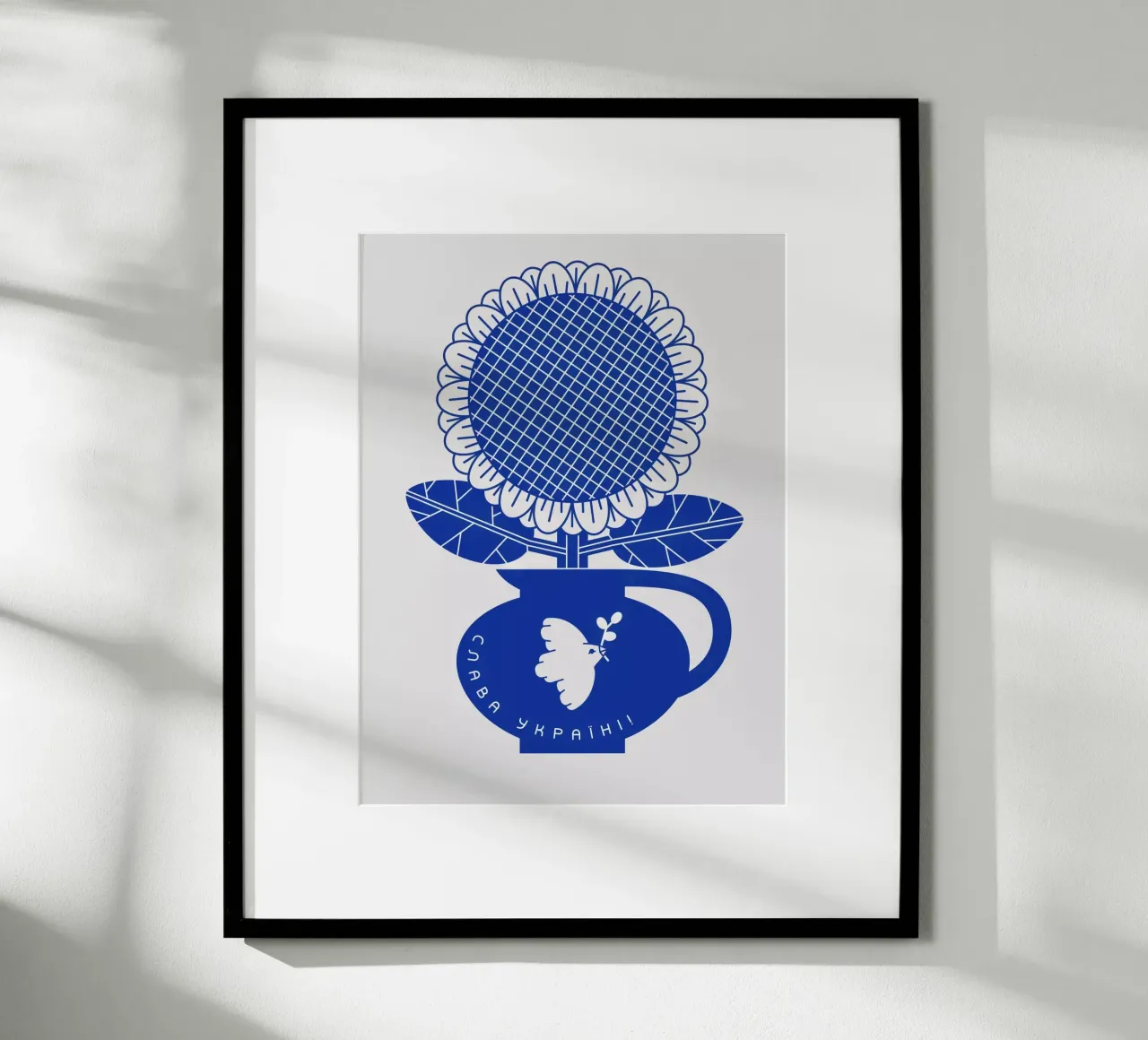Blue vase no: 7 poster con telaio in plastica da Lidia Blomgren