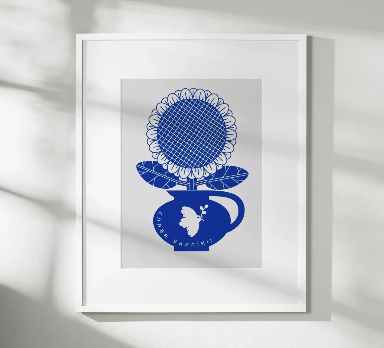 Blue vase no: 7 poster con telaio in plastica da Lidia Blomgren