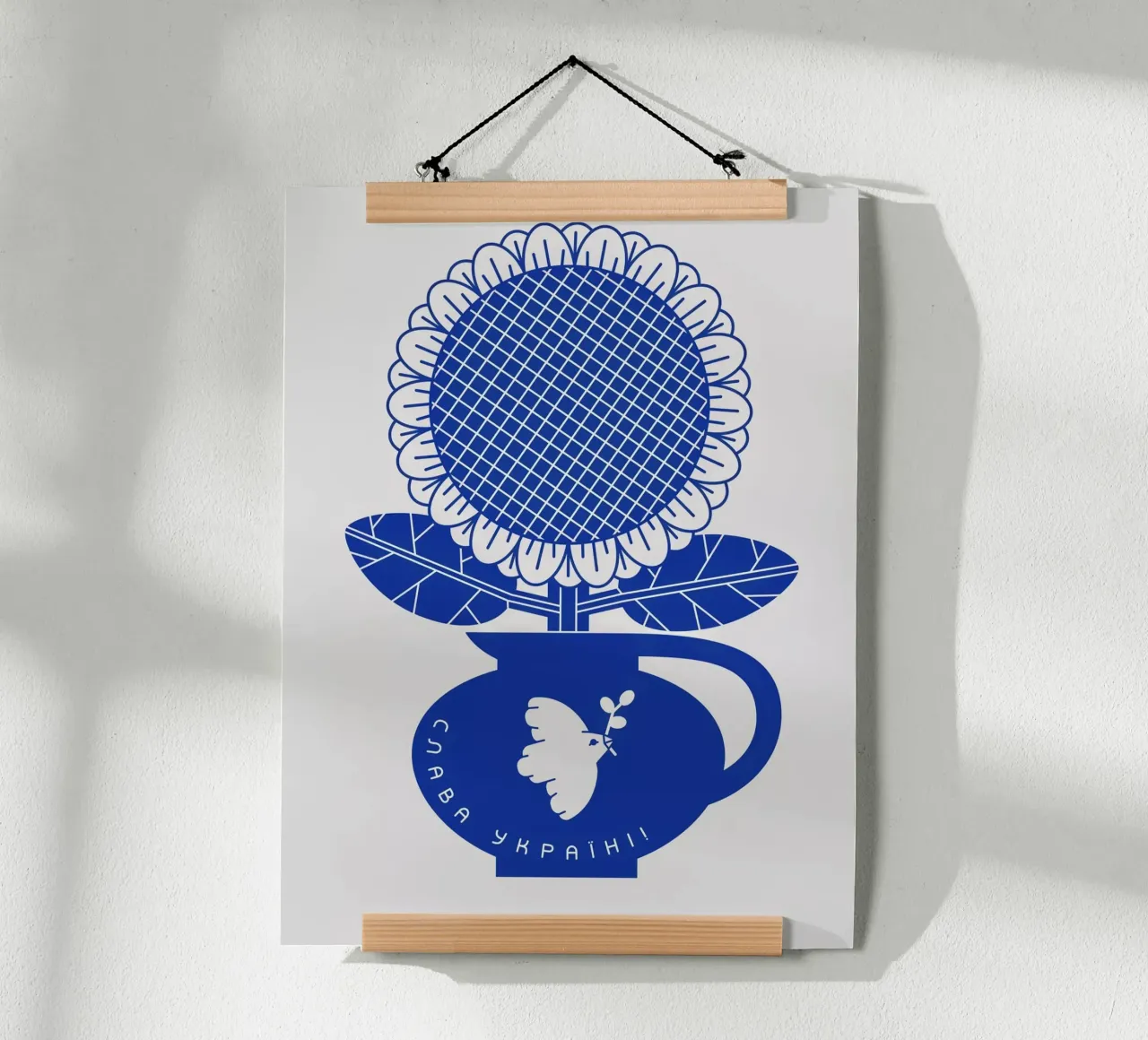 Blue vase no: 7 poster con telaio in plastica da Lidia Blomgren