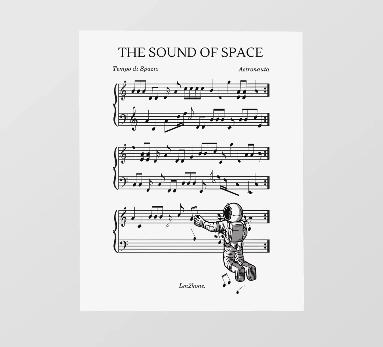 The Sound of Space pvc cover by LM2KONE
