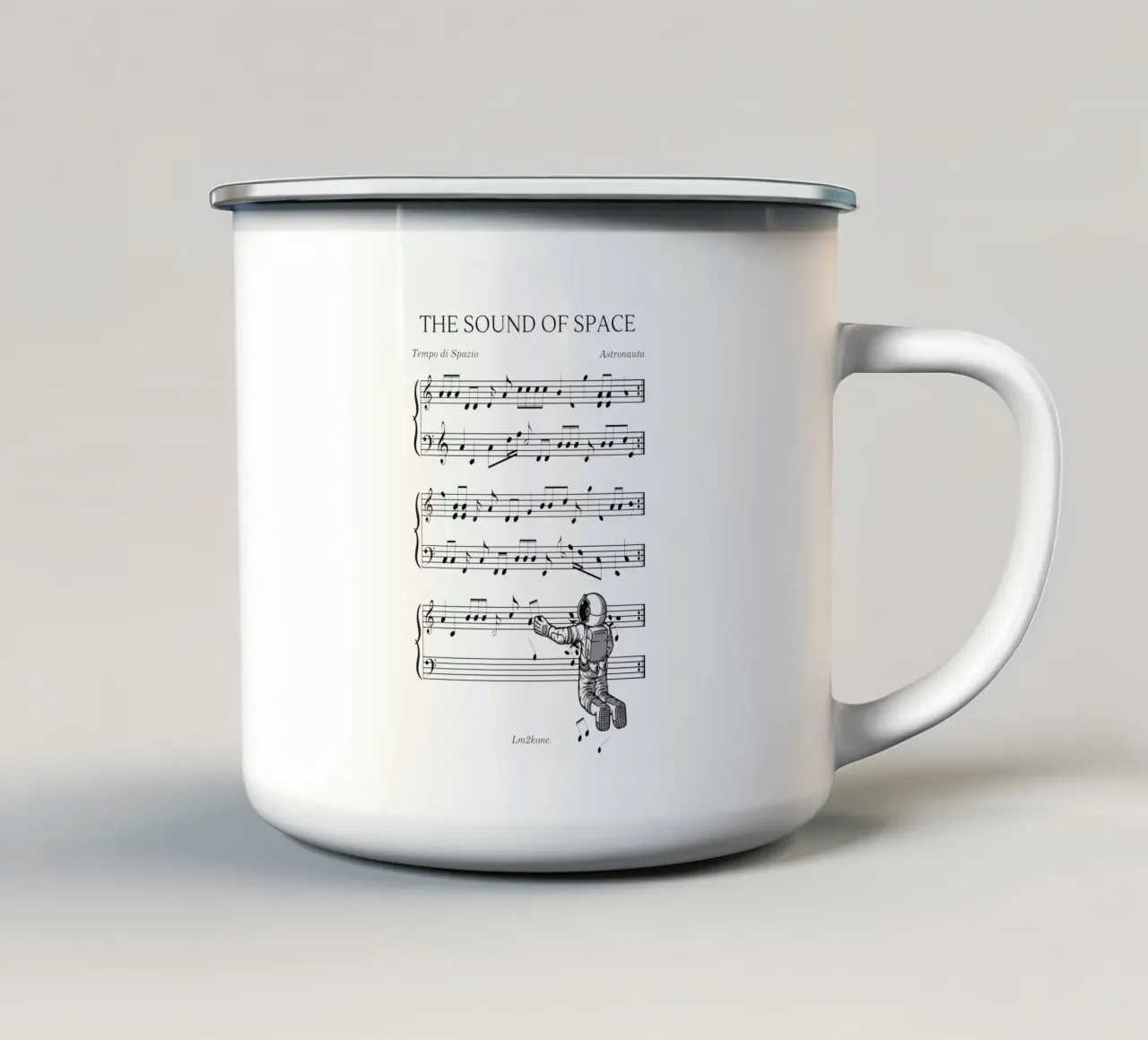 Il suono dello spazio tazza in smalto da LM2KONE