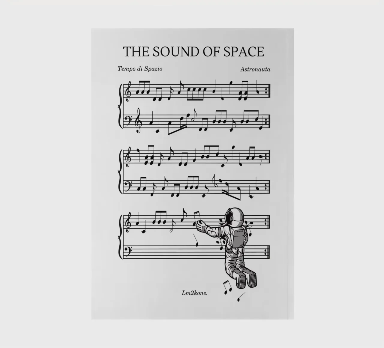 The Sound of Space notebook by LM2KONE