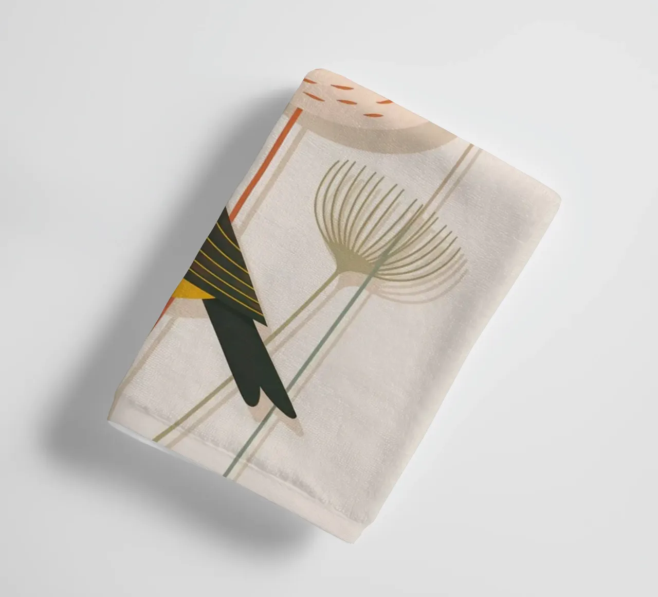 Autumn Birds Retro Art Print asciugamano da bagno da 20 Farben