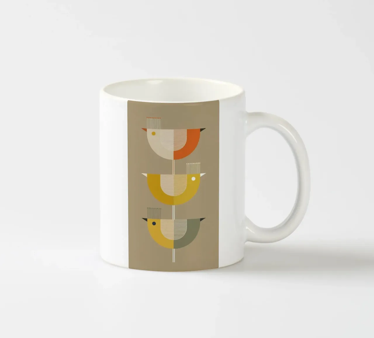 BIRD TRIO - Retro Style tazza in ceramica da 20 Farben