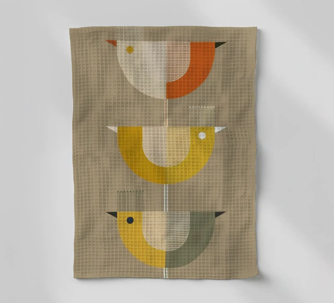 BIRD TRIO - Retro Style canovaccio da cucina da 20 Farben