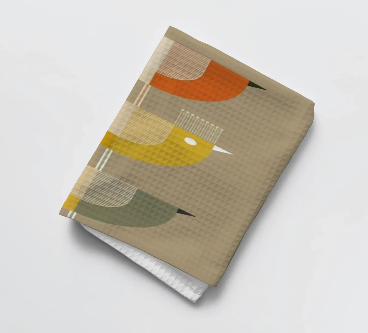 BIRD TRIO - Retro Style canovaccio da cucina da 20 Farben