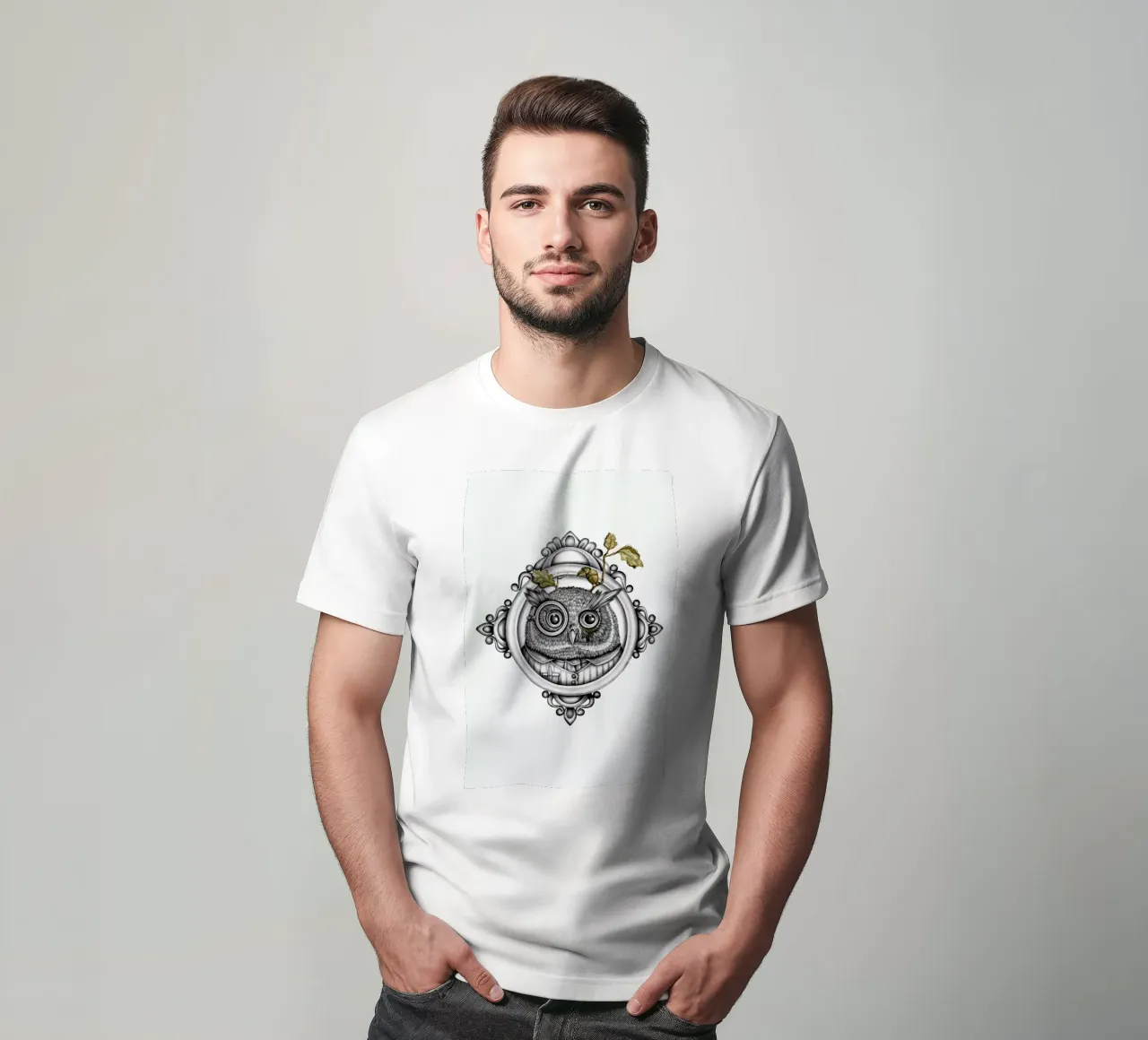 Owl t-shirt by Maria Vdovichenko