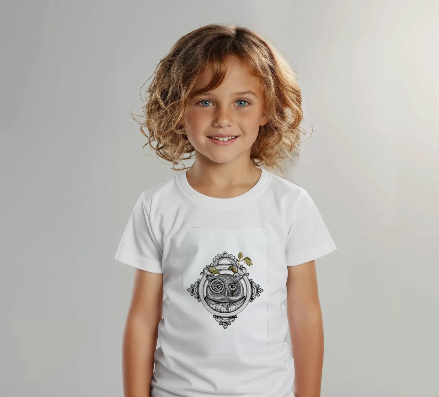 Owl t-shirt bambini da Maria Vdovichenko