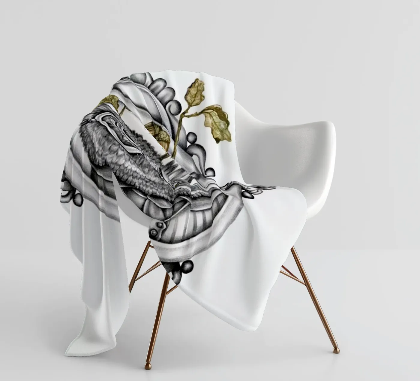 Owl fleecedeken van Maria Vdovichenko