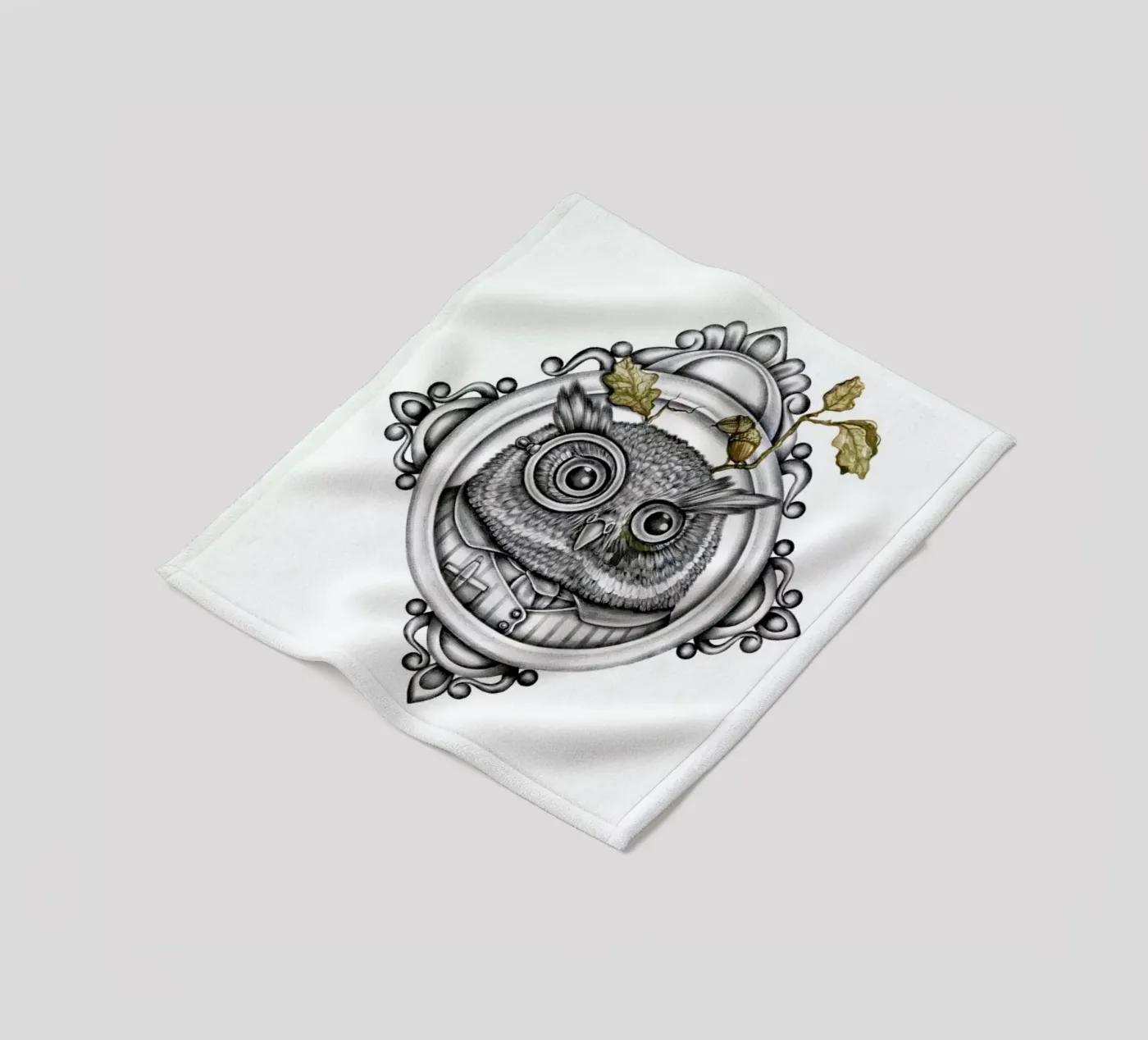 Owl Fleecedecke von Maria Vdovichenko