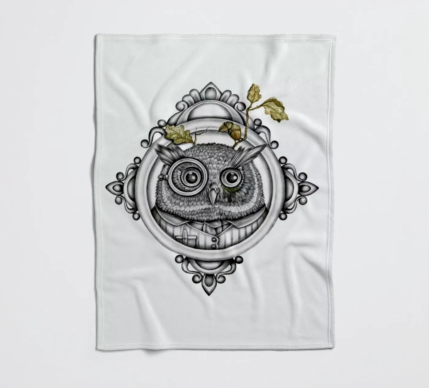 Owl Fleecedecke von Maria Vdovichenko