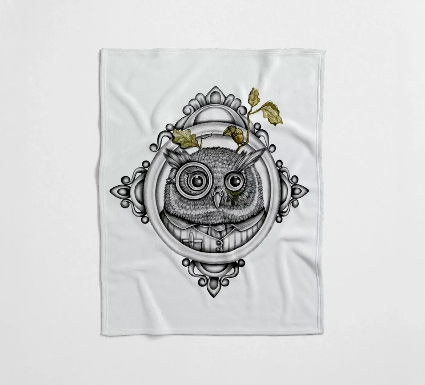 Owl fleecedeken van Maria Vdovichenko