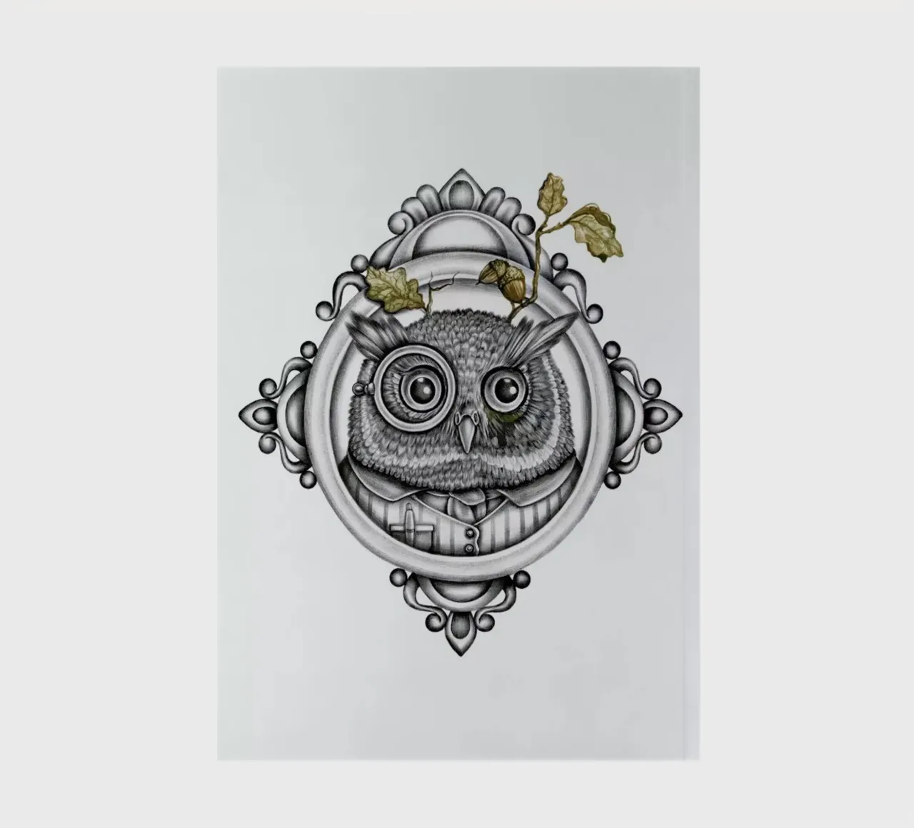 Owl notebook by Maria Vdovichenko