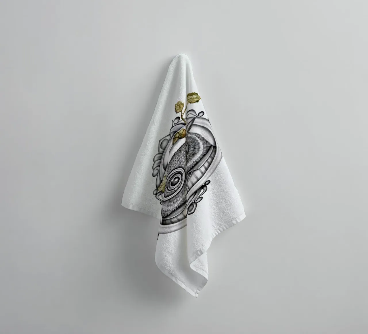 Owl asciugamano da bagno da Maria Vdovichenko