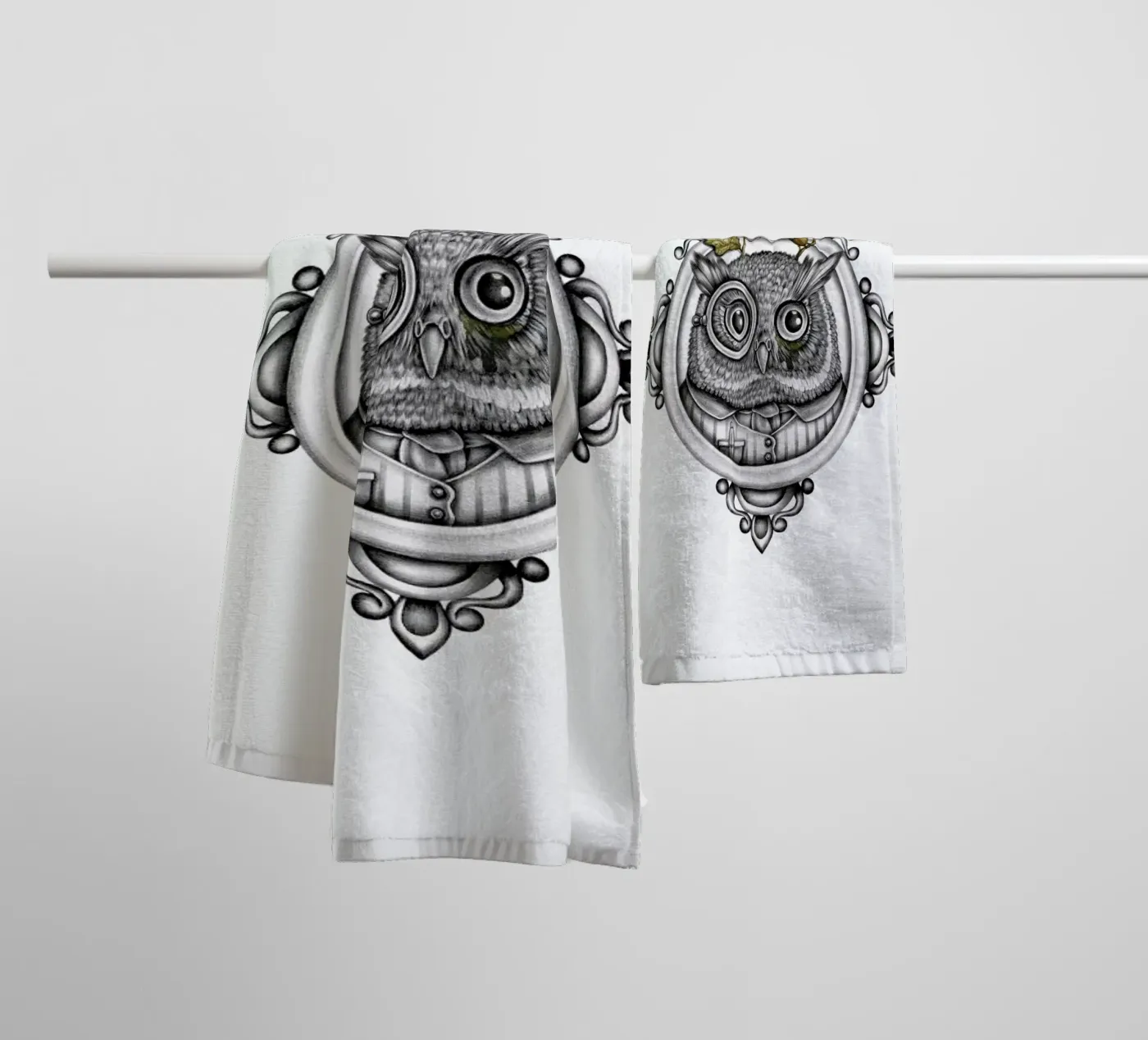 Owl badhanddoek van Maria Vdovichenko