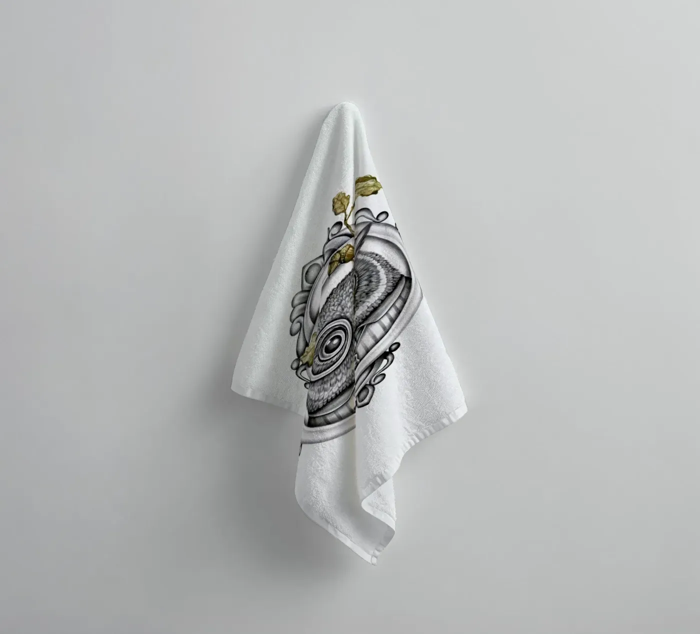 Owl badhanddoek van Maria Vdovichenko