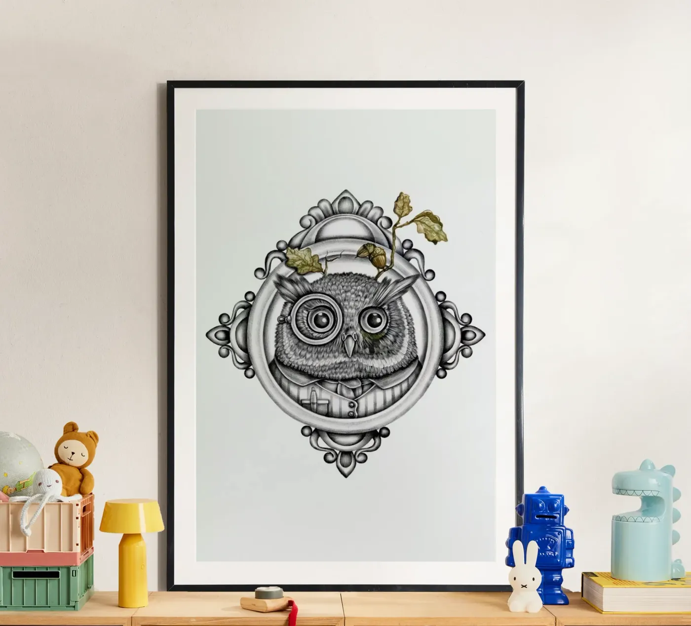 Owl poster by Maria Vdovichenko