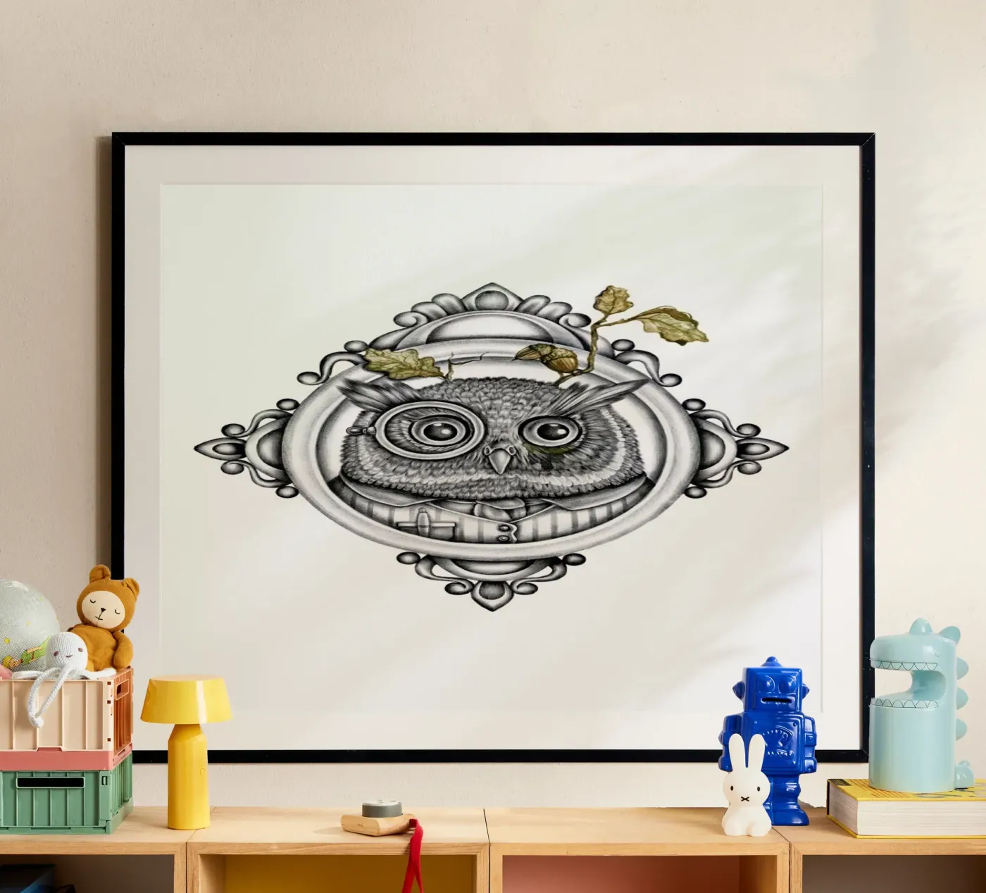 Owl poster by Maria Vdovichenko