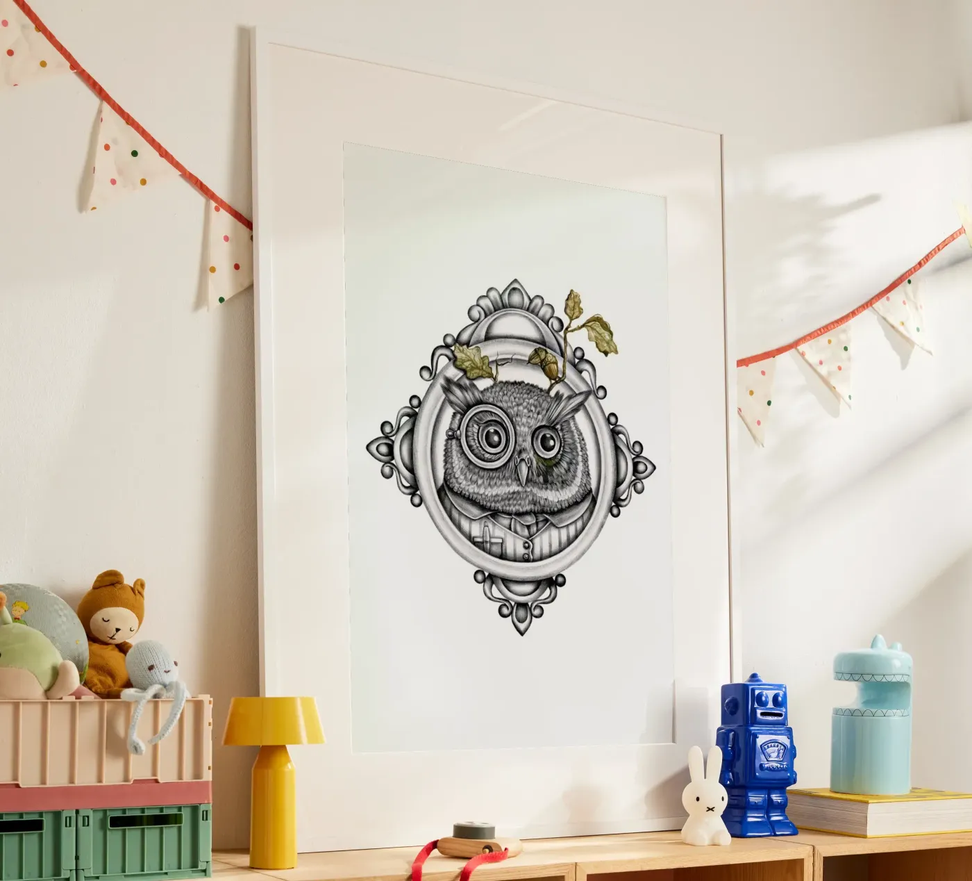 Owl poster by Maria Vdovichenko
