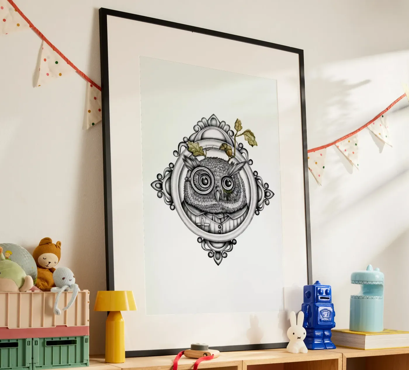 Owl poster by Maria Vdovichenko