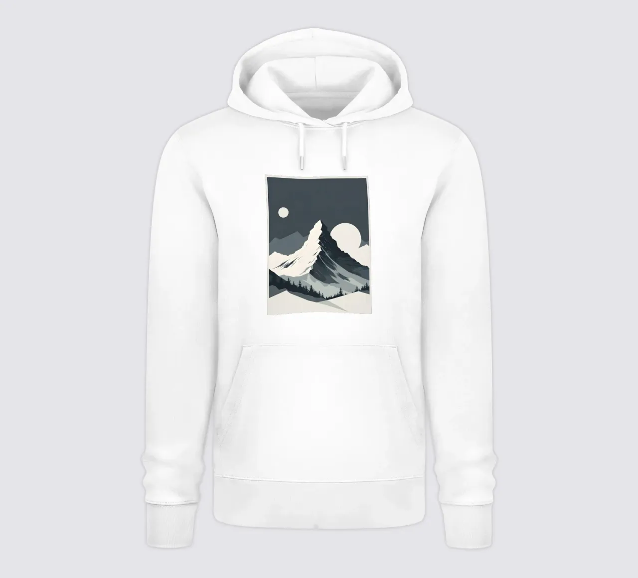 Silhouette di una singola vetta felpa con cappuccio da LIFESTYLE OBJECTS