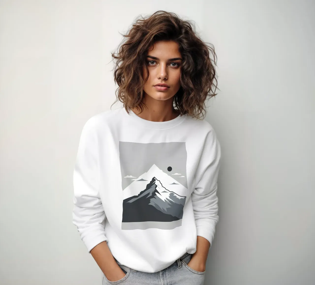 Silhouette di una singola vetta felpa da LIFESTYLE OBJECTS
