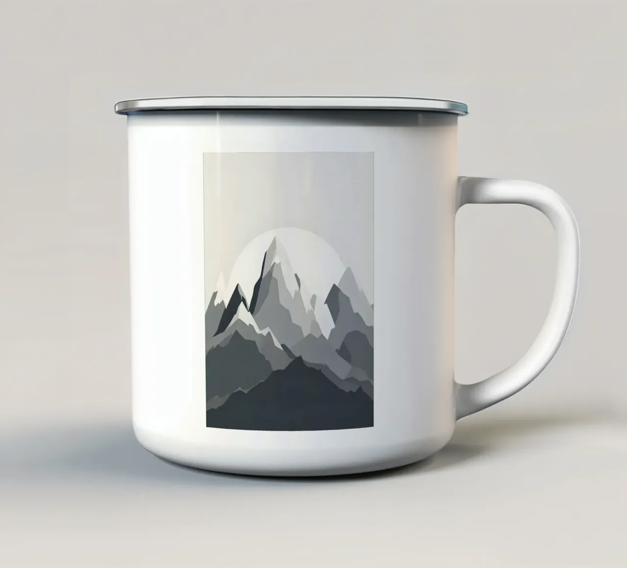 Sagoma di una catena montuosa tazza in smalto da LIFESTYLE OBJECTS