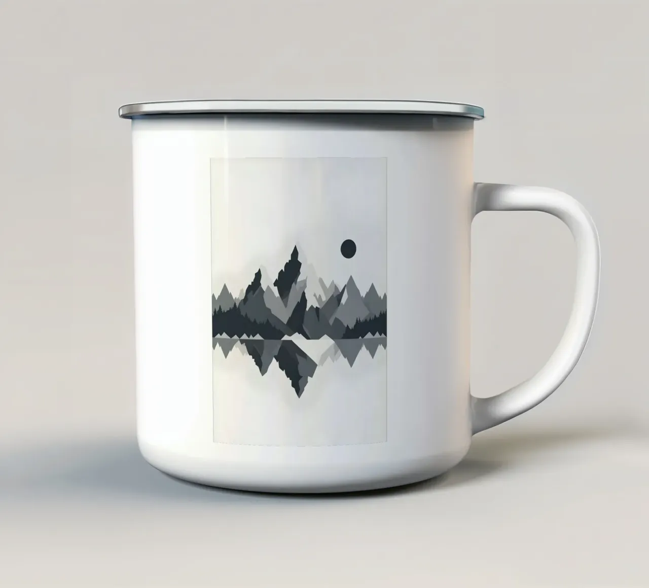 Sagoma di una catena montuosa tazza in smalto da LIFESTYLE OBJECTS