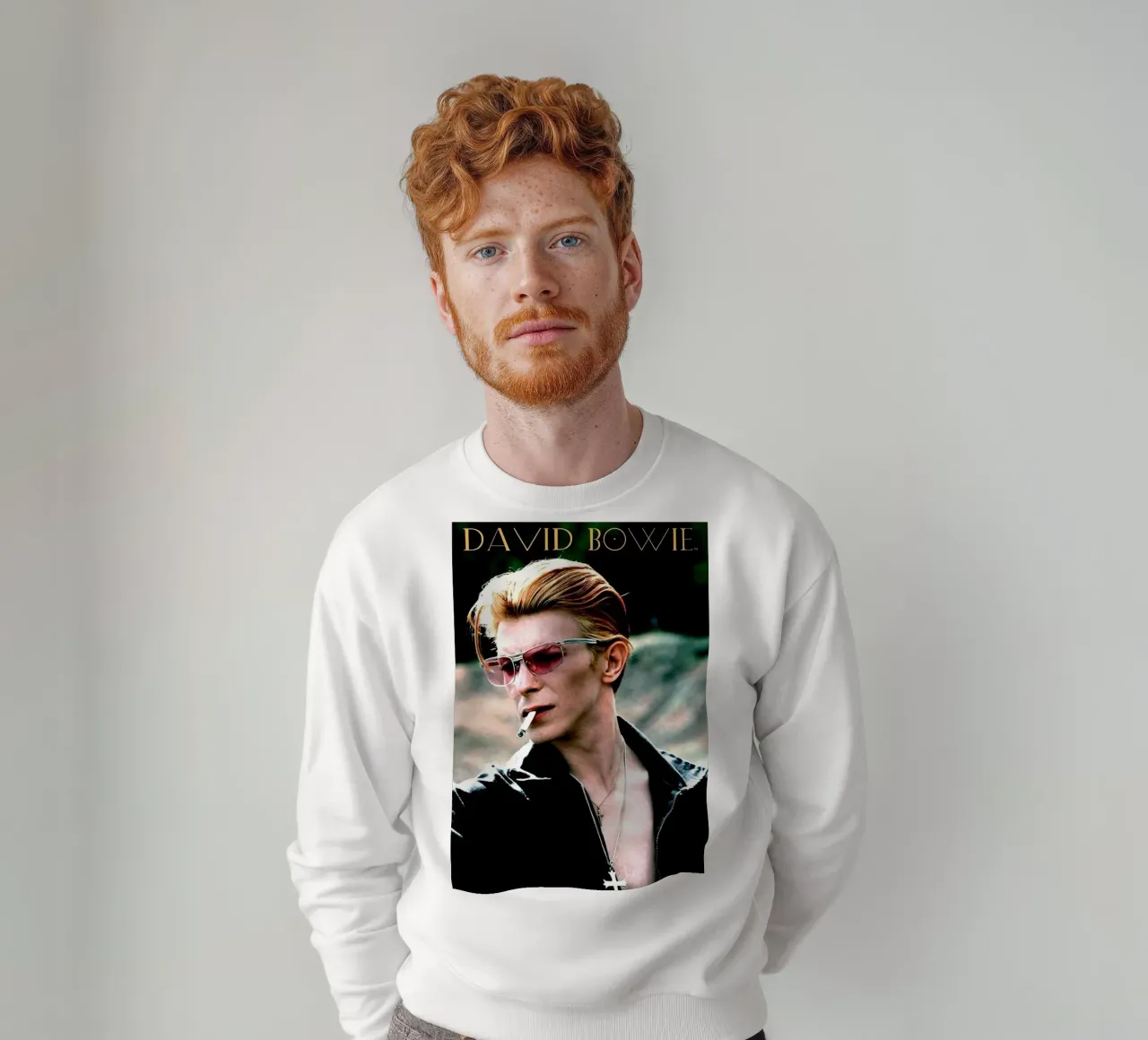 Cool David Bowie felpa da dooley