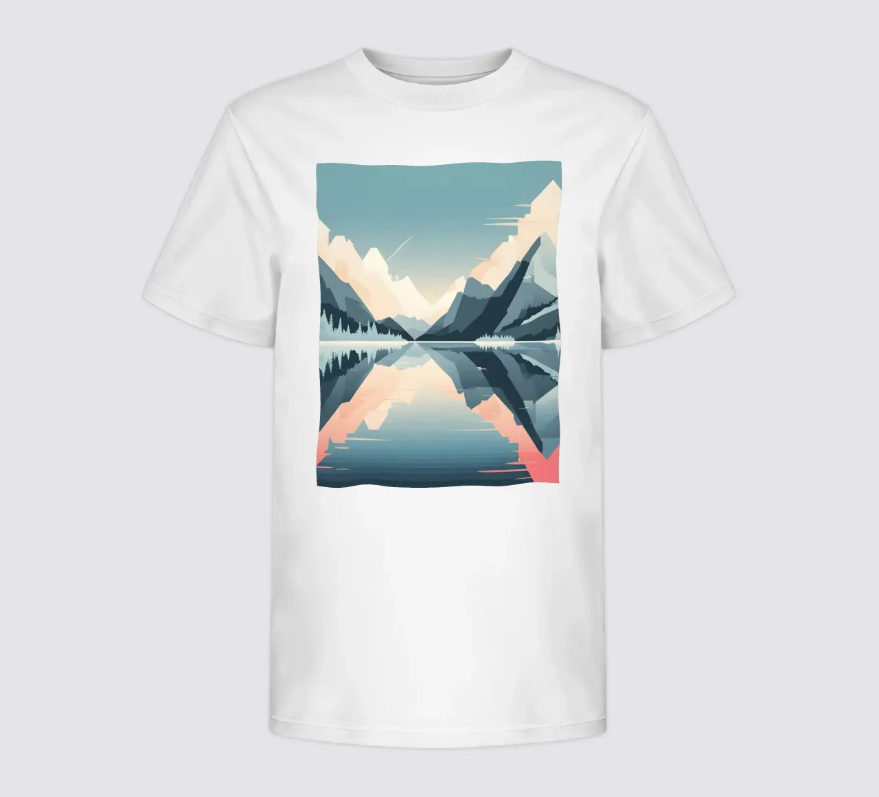 Riflessione sulle montagne t-shirt bambini da LIFESTYLE OBJECTS