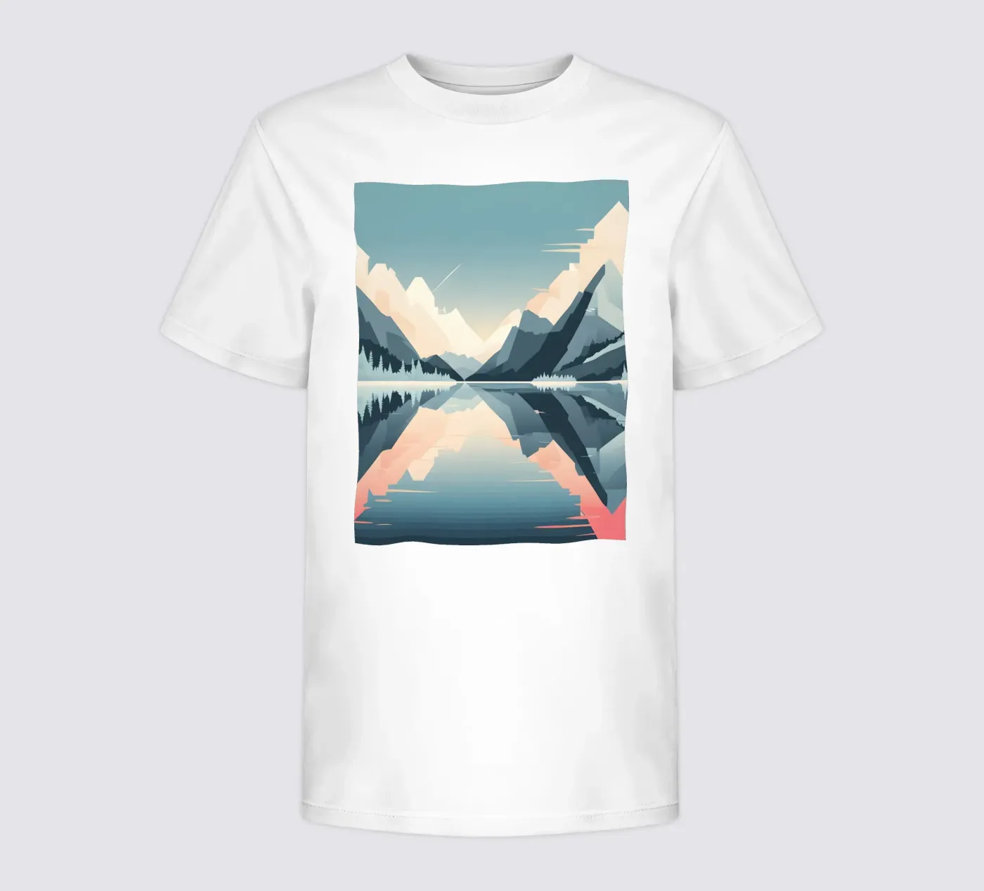 Riflessione sulle montagne t-shirt bambini da LIFESTYLE OBJECTS