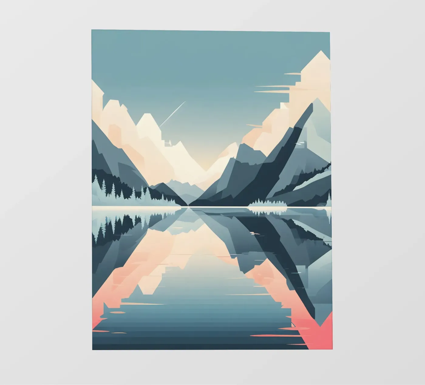 Riflessione sulle montagne pellicola backlit da LIFESTYLE OBJECTS