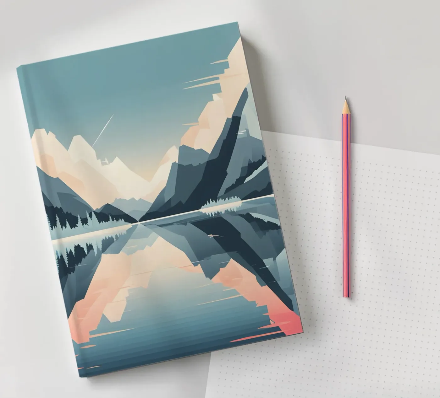 Mountain reflection notebook by LIFESTYLE OBJECTS