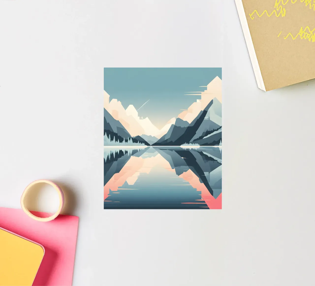 Mountain reflection sticker by LIFESTYLE OBJECTS
