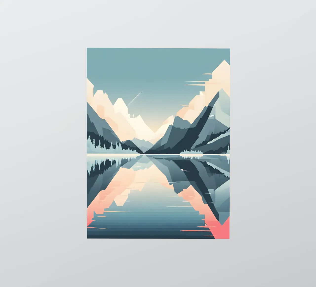 Mountain reflection sticker by LIFESTYLE OBJECTS