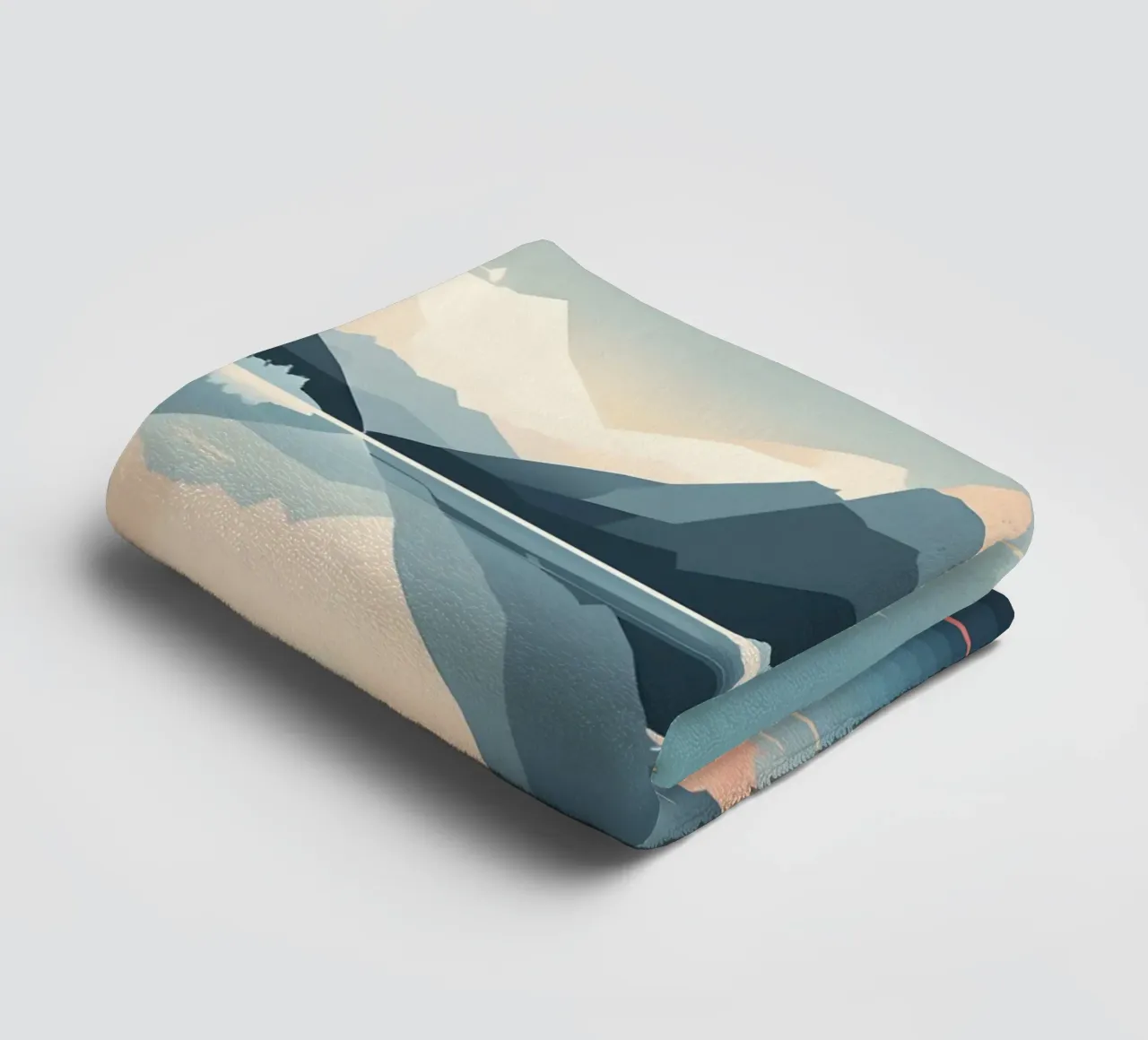 Mountain reflection towel by LIFESTYLE OBJECTS