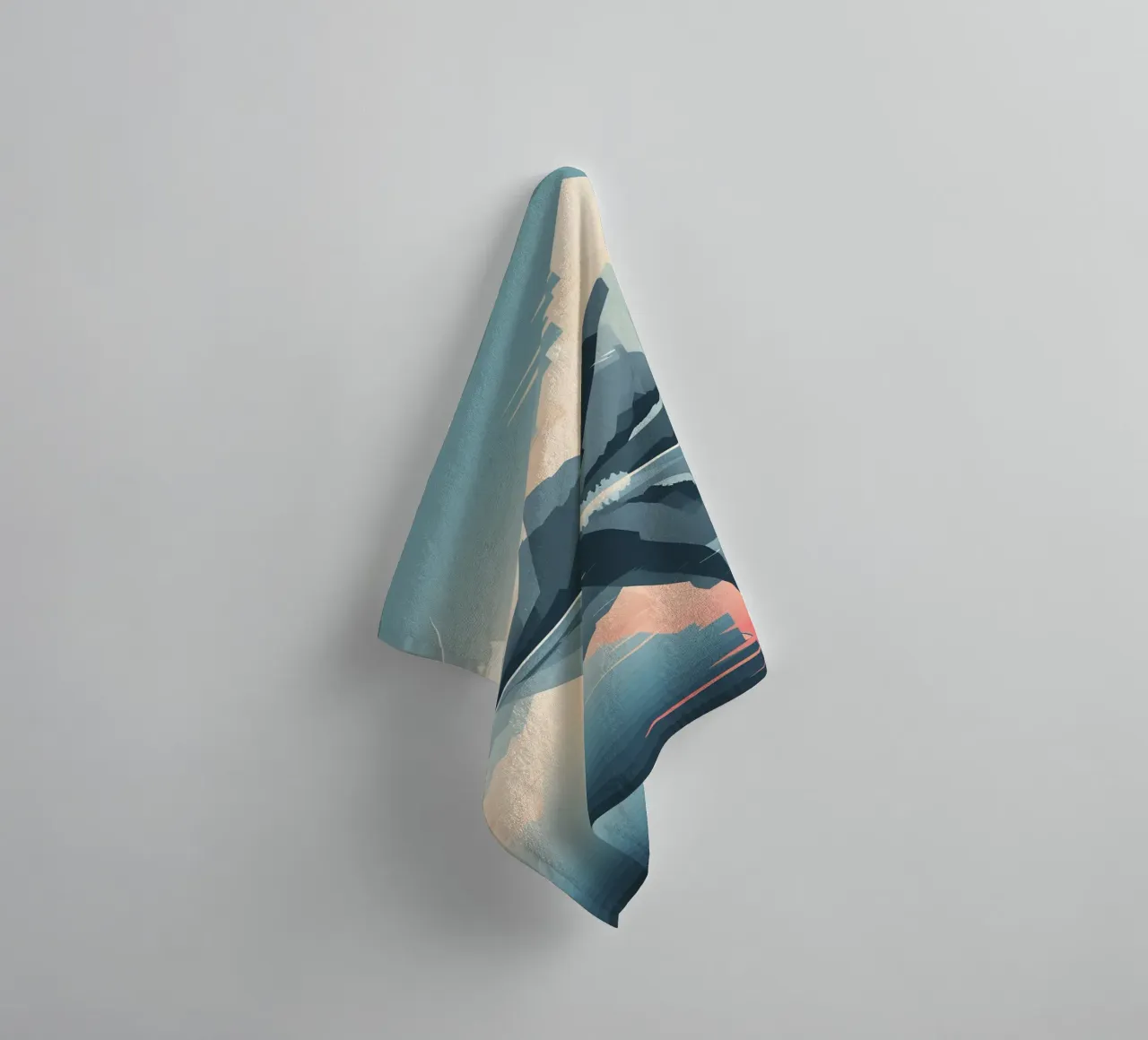 Mountain reflection towel by LIFESTYLE OBJECTS