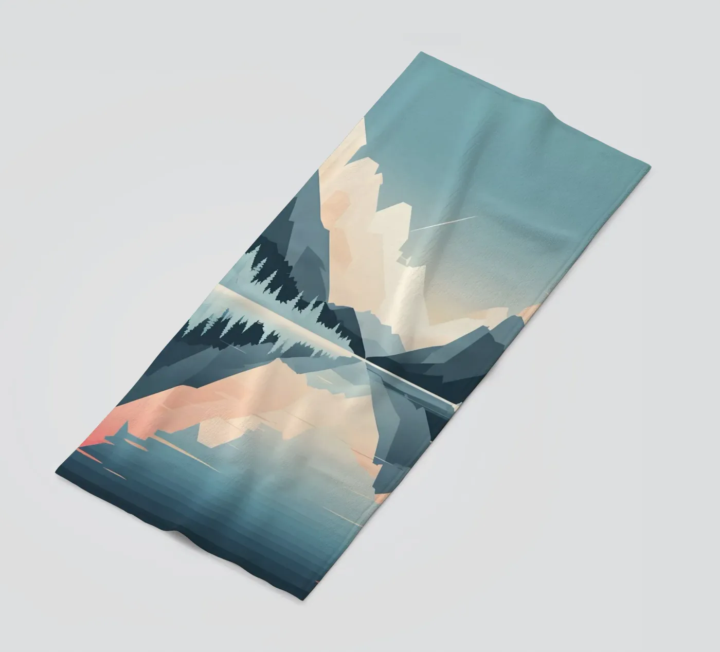 Riflessione sulle montagne telo mare da LIFESTYLE OBJECTS