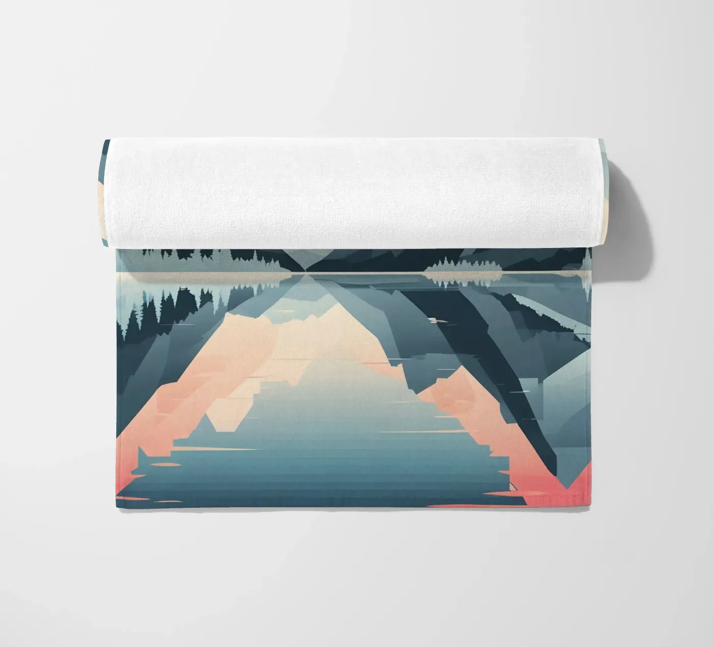 Riflessione sulle montagne telo mare da LIFESTYLE OBJECTS